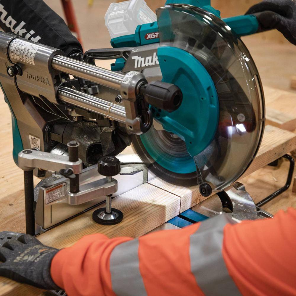 Makita 40V max XGT Brushless Cordless 10 in. Dual-Bevel Sliding Compound Miter Saw AWS Capable (Tool Only) GSL03Z