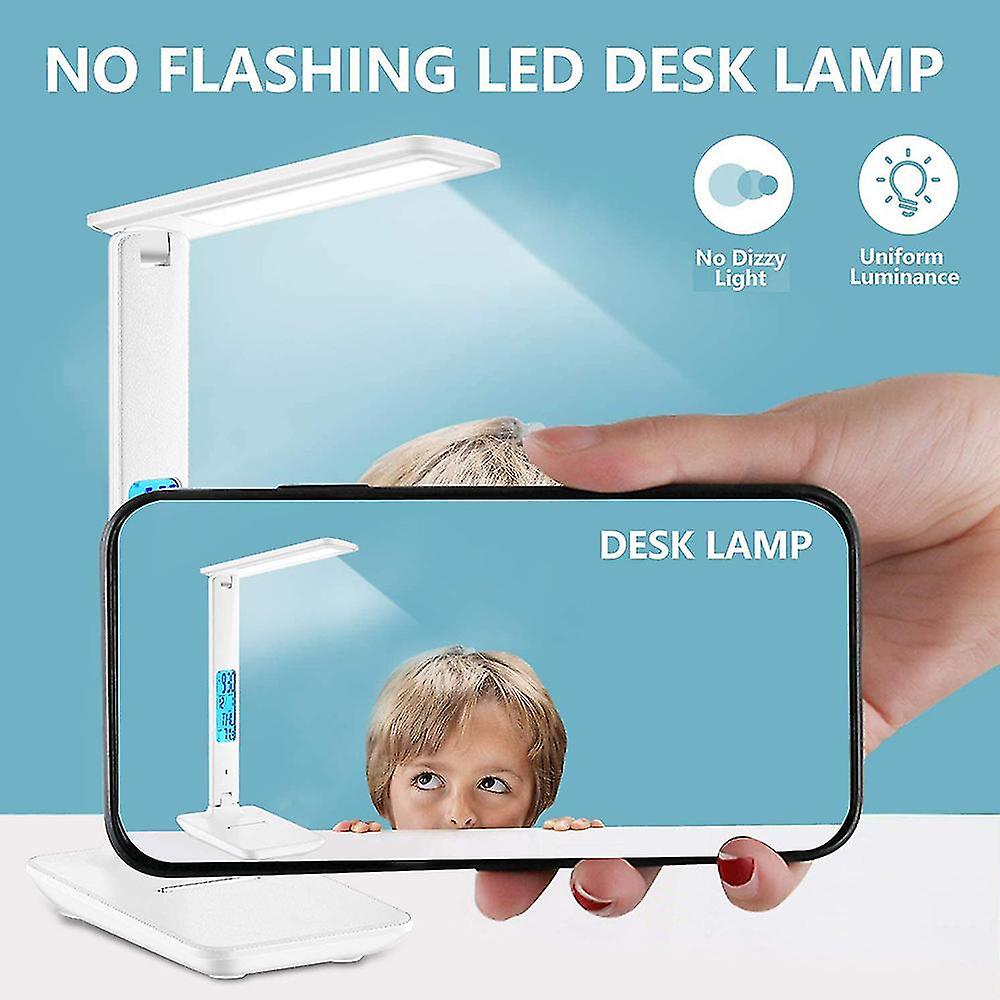 Led Desk Lamp， Foldable Dimmable Desk With Touch Screen/memory Funct