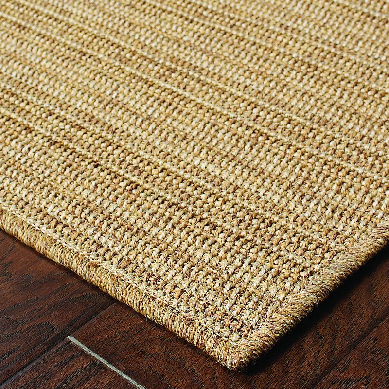 StyleHaven Kendall Striped Faux Sea Grass Indoor Outdoor Rug