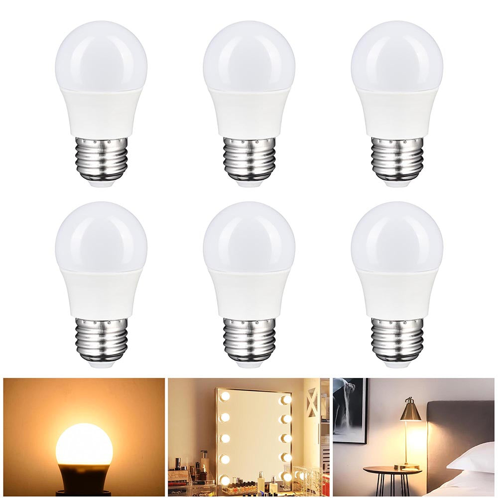 TheLAShop Mirror Light Bulbs 3W E27 6-Pack