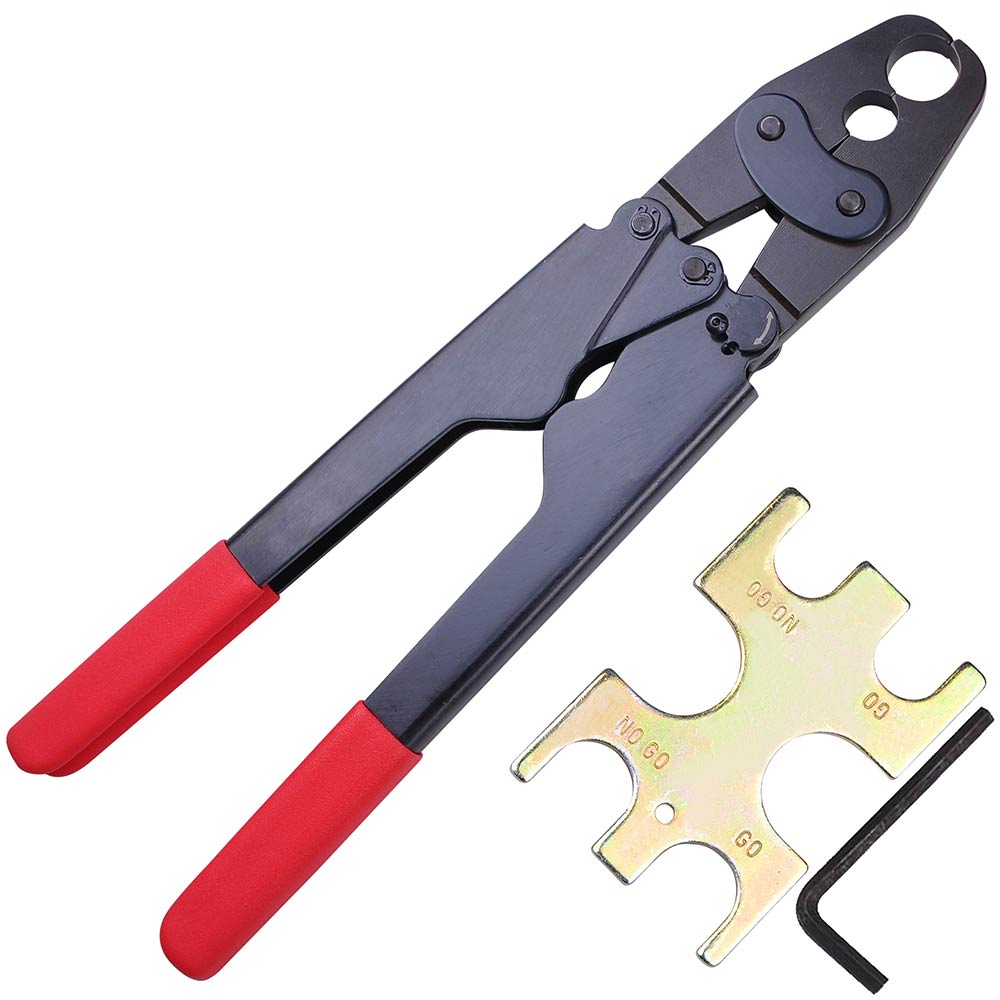 Yescom Pex Crimp Tool Ring Crimper w/ Gauge 1/2