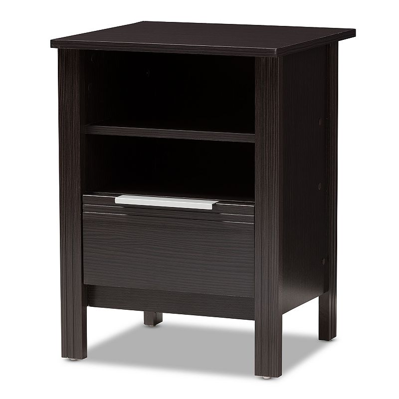 Baxton Studio Hamish Espresso Nightstand