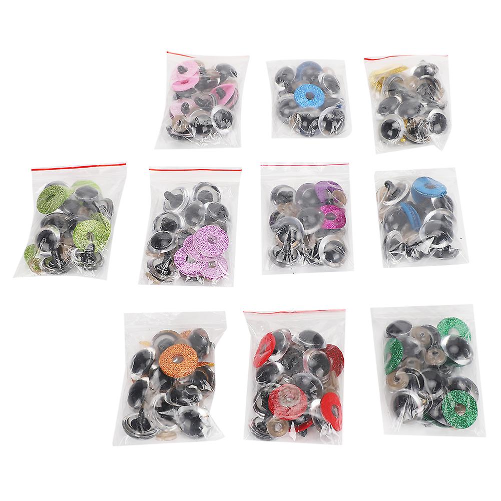 Safety Eyes With Colorful Glitter Washer Accessories For Puppet Toy Stuffed Animals Dolls18mm