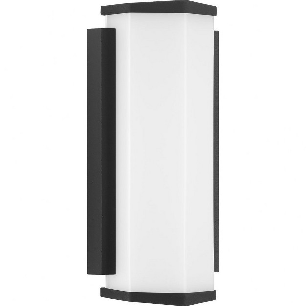 Progress Lighting Z 1070 Outdoor Led Wall Light Black Elongated Acrylic Shade