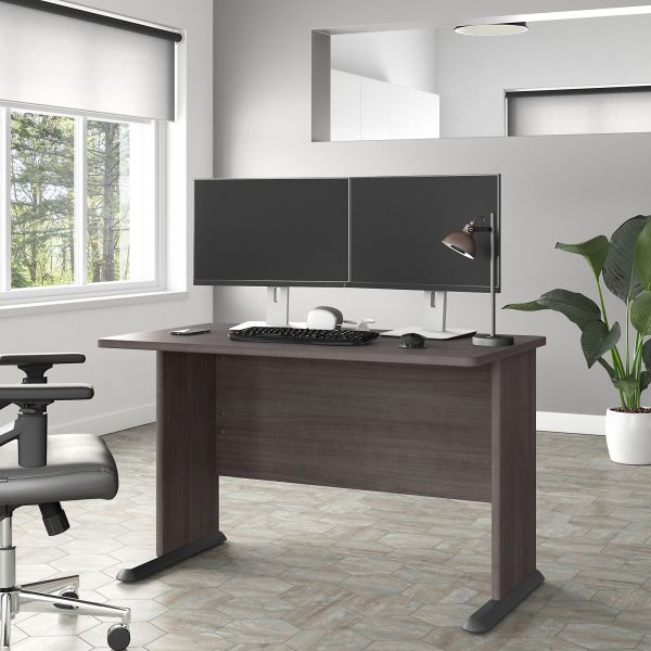 Bush Business Furniture Studio A 48W Computer Desk in Storm Gray