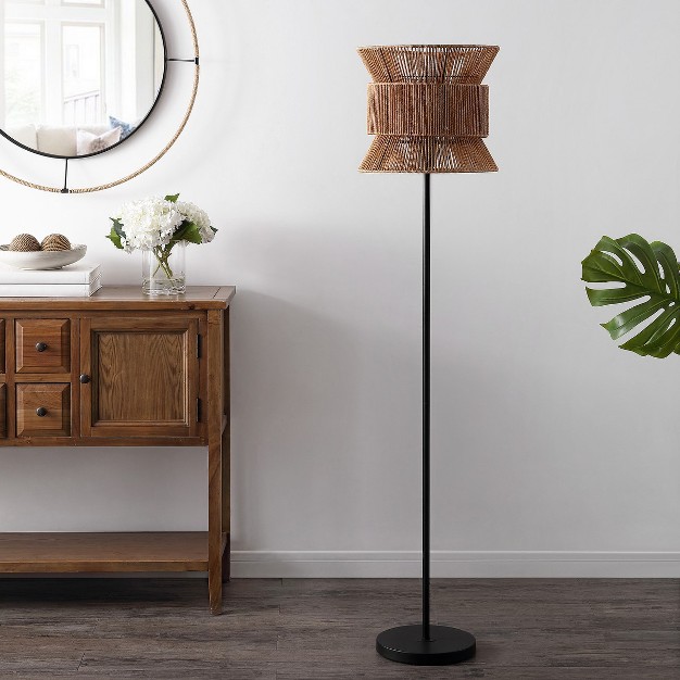 Boyer Floor Lamp Natural black Safavieh