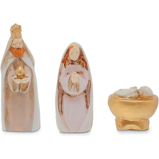 Faithful Finds 8 Pieces Mini Nativity Scene Figurines Religious Christmas Decorations 2 Inches