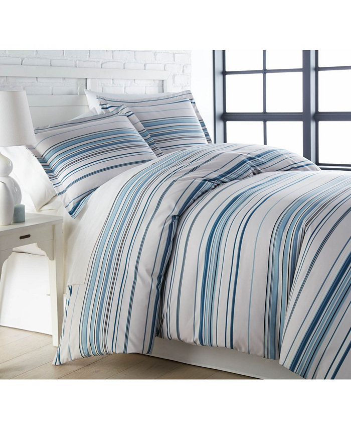 Southshore Fine Linens Coastal Stripes Ultra Soft 2 Pc. Duvet Cover Set， Twin Twin XL