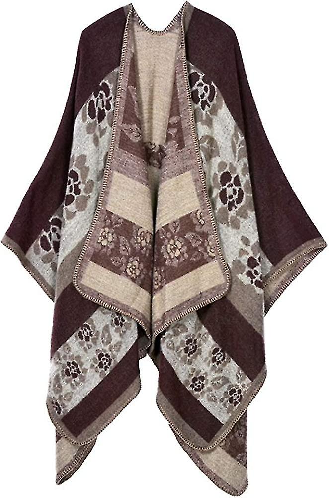 Women's B Shawl Wrap Size Igan Poncho Open Sweater Coat