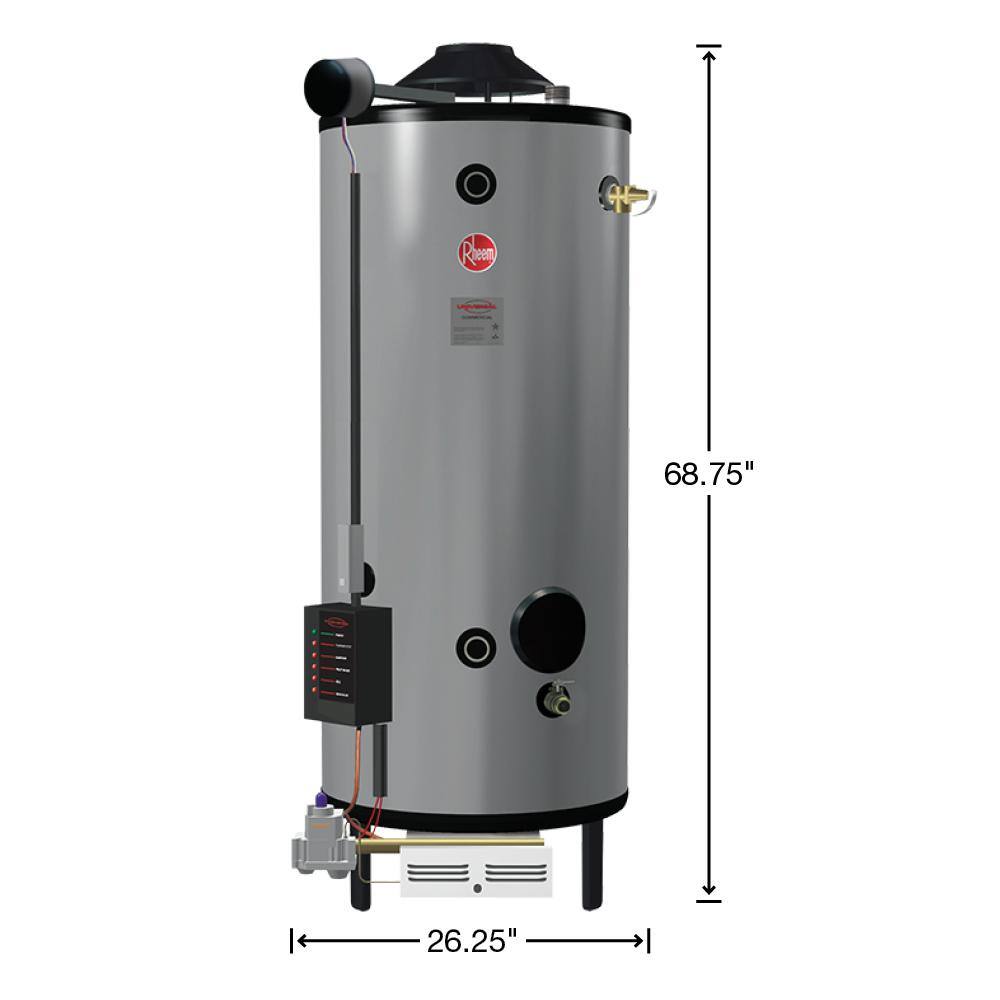 Rheem Commercial Universal Heavy Duty 82 Gal. 156K BTU Liquid Propane Tank Water Heater G82-156 LP