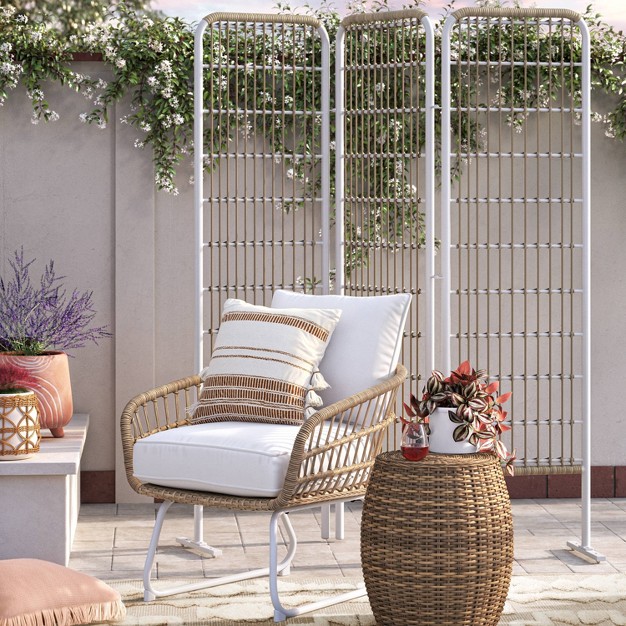 Southport 6 x27 3 Panel Decorative Patio Screen