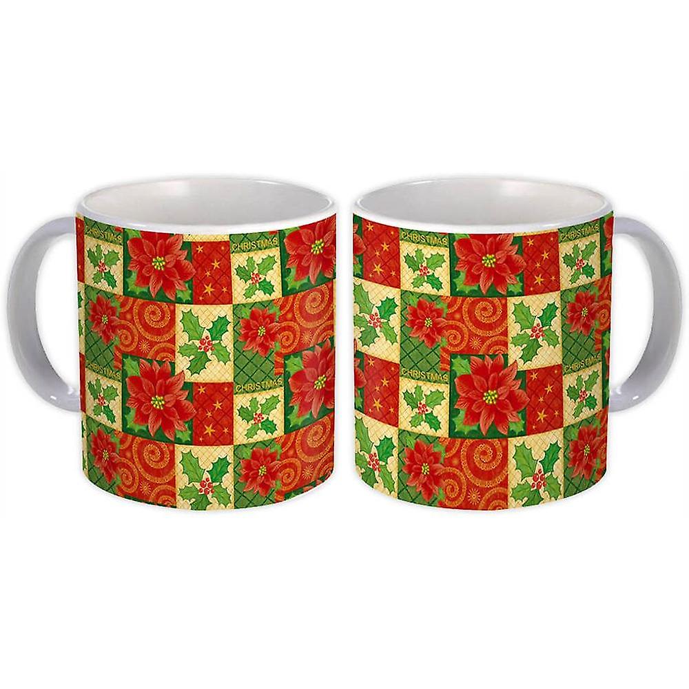 Gift Mug: Floral Christmas Poinsettia