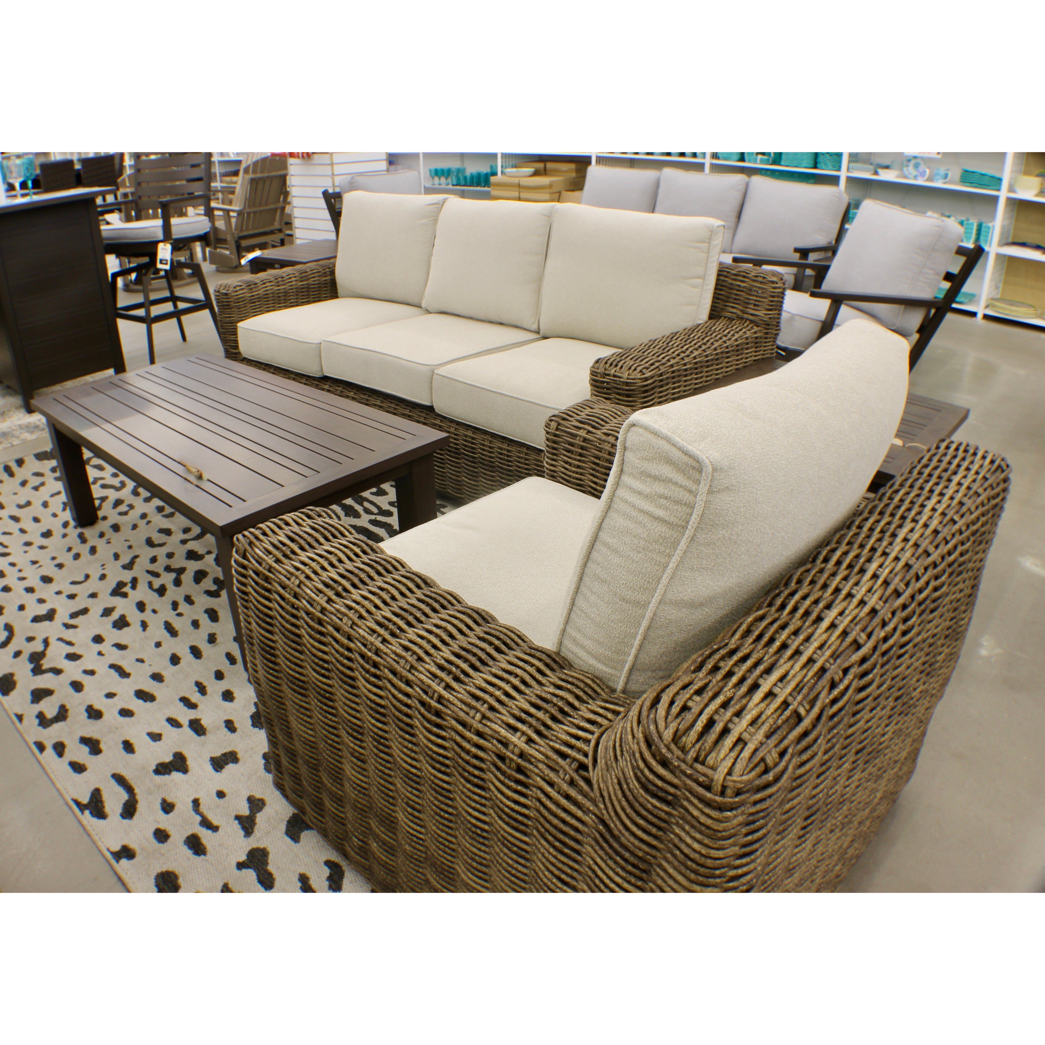 Carmel Brown 87 Outdoor Sofa with LUX Heavy Weave