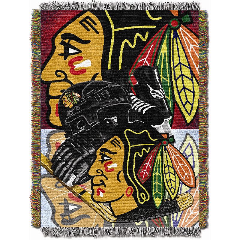 Chicago Blackhawks Home Ice Advantage Throw Blanket