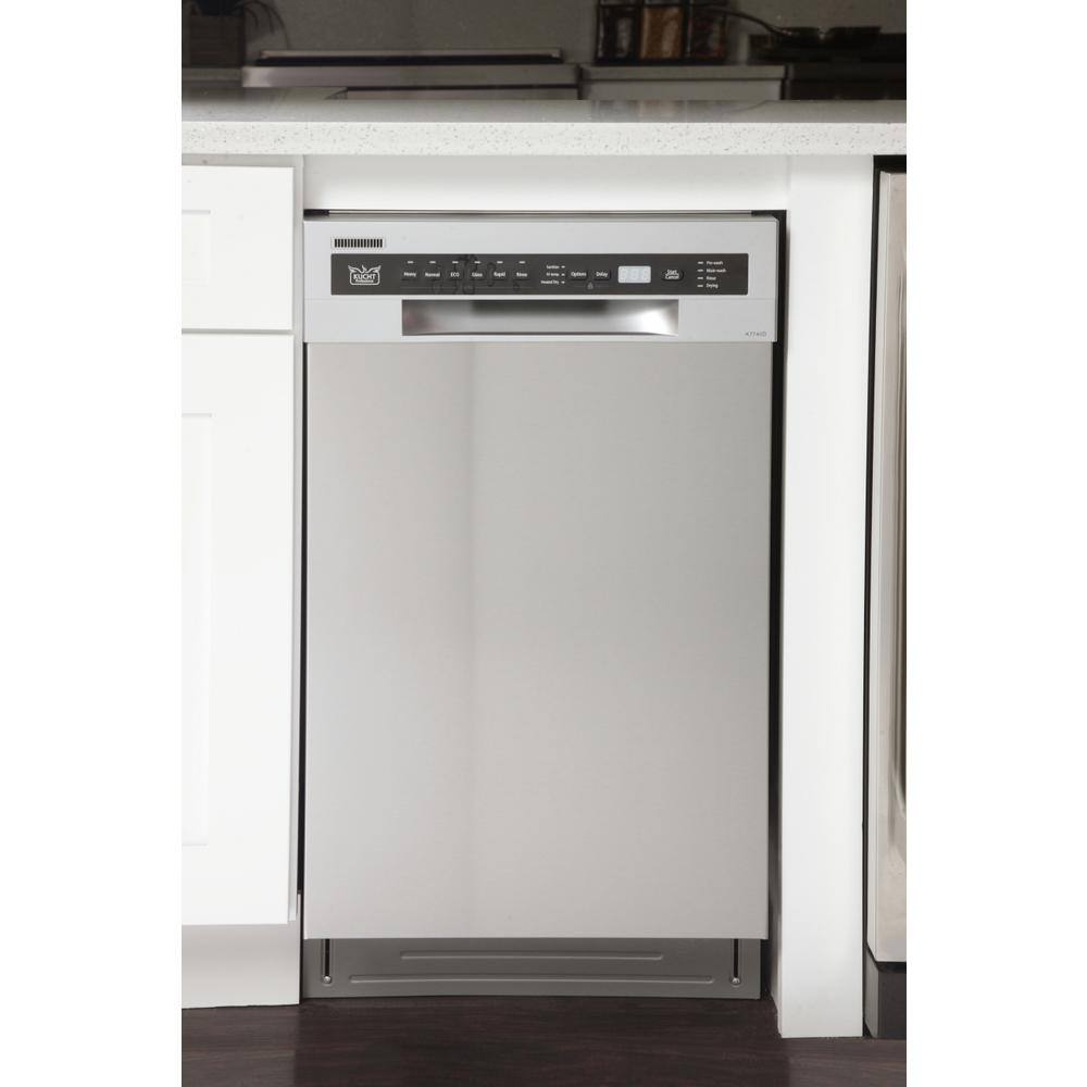 Kucht 18 in. Stainless Steel Front Control Smart Built-In Tall Tub Dishwasher 120-volt with Stainless Steel Tub K7740D