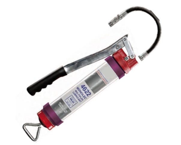 National Spencer Clear Grease Gun With 12 Inch Flexible Whip Hose - Purple - HD4ACTP