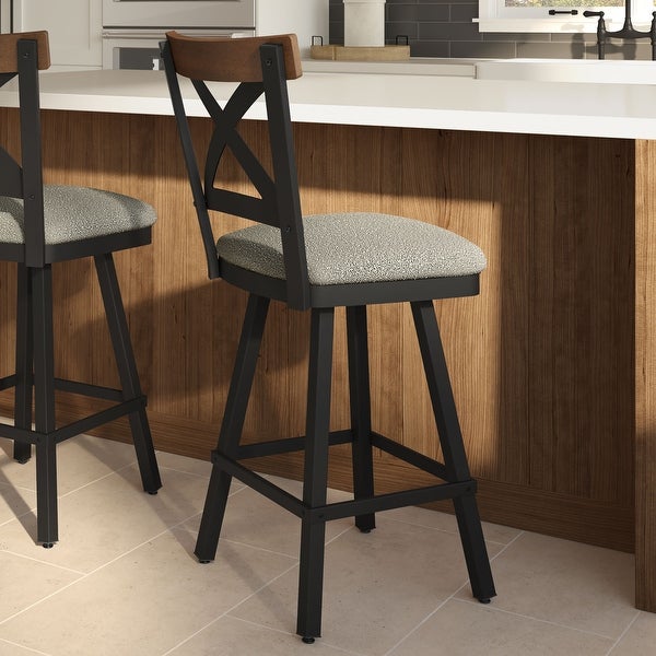 Amisco Snyder Swivel Counter and Bar Stool