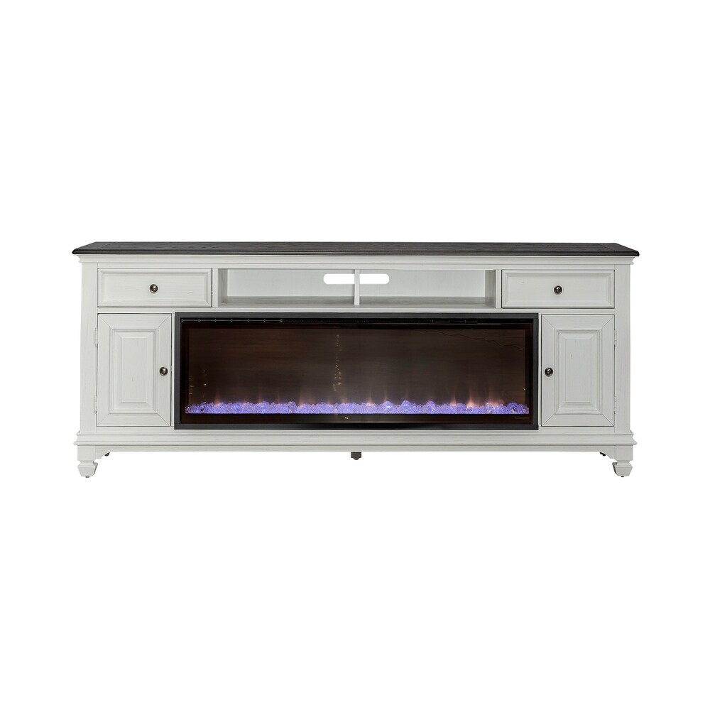 yson Park 80 Inch Console with Firebox