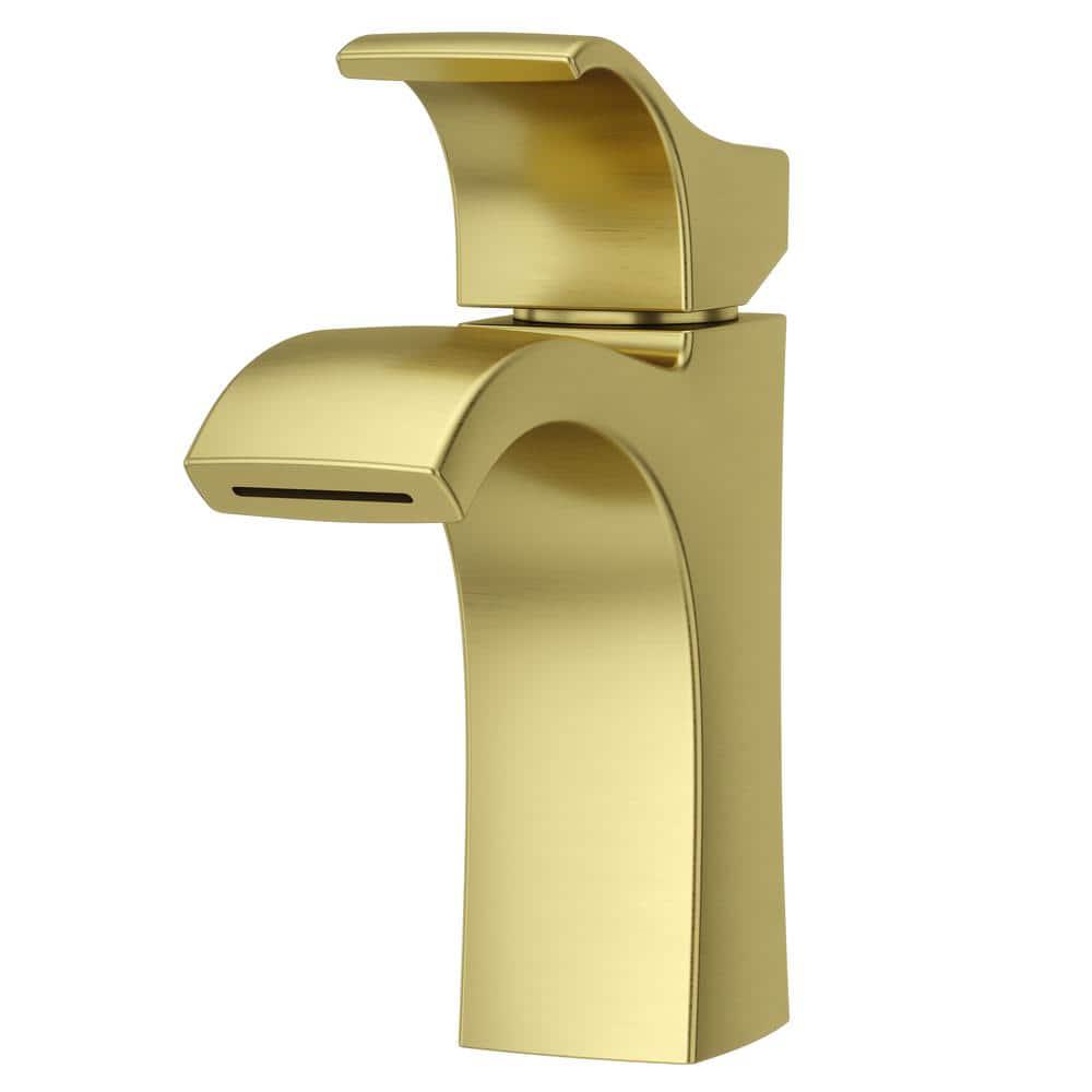 Pfister Venturi Single Hole SingleHandle Bathroom Faucet in Brushed Gold