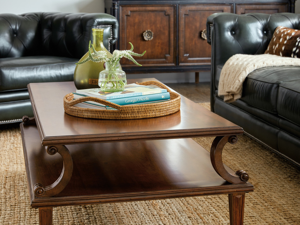 Charleston Rectangle Cocktail Table   Traditional   Coffee Tables   by Hooker Furniture  Houzz