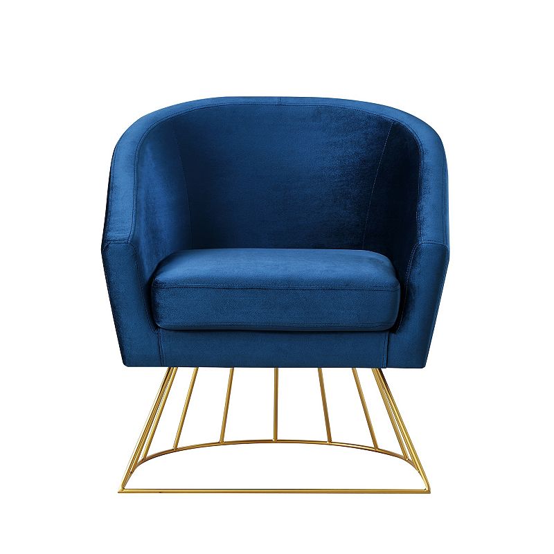 Glenda Accent Chair Metal Base