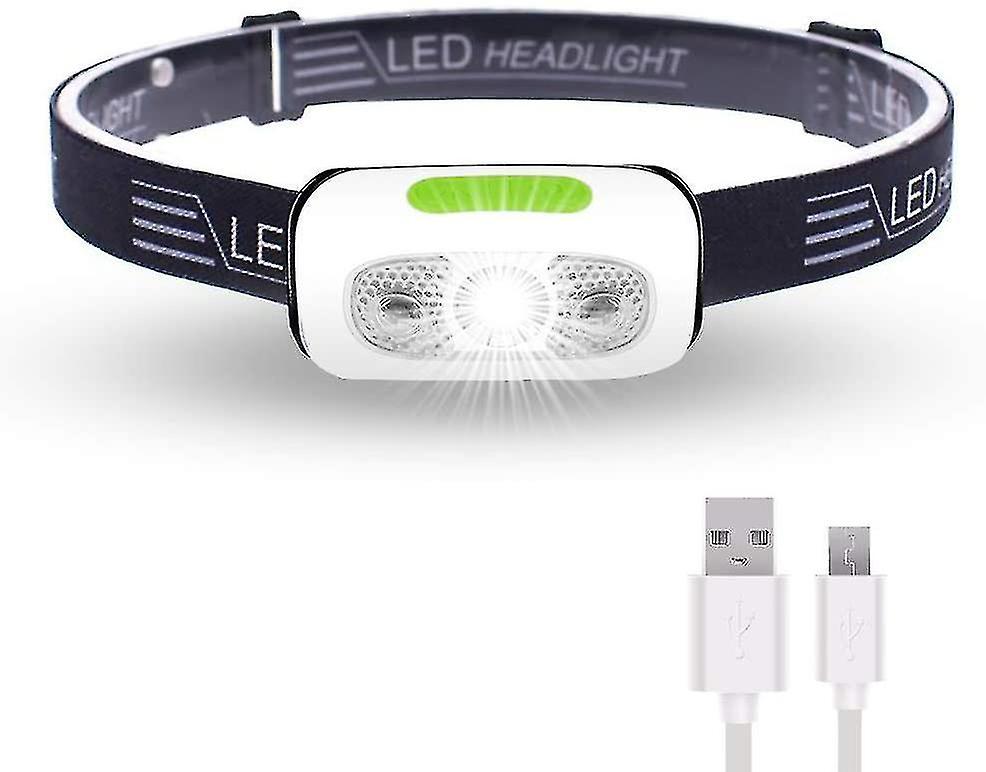 500 Lumens Usb Rechargeable Headlamp，lightweight，super Bright Led Runn