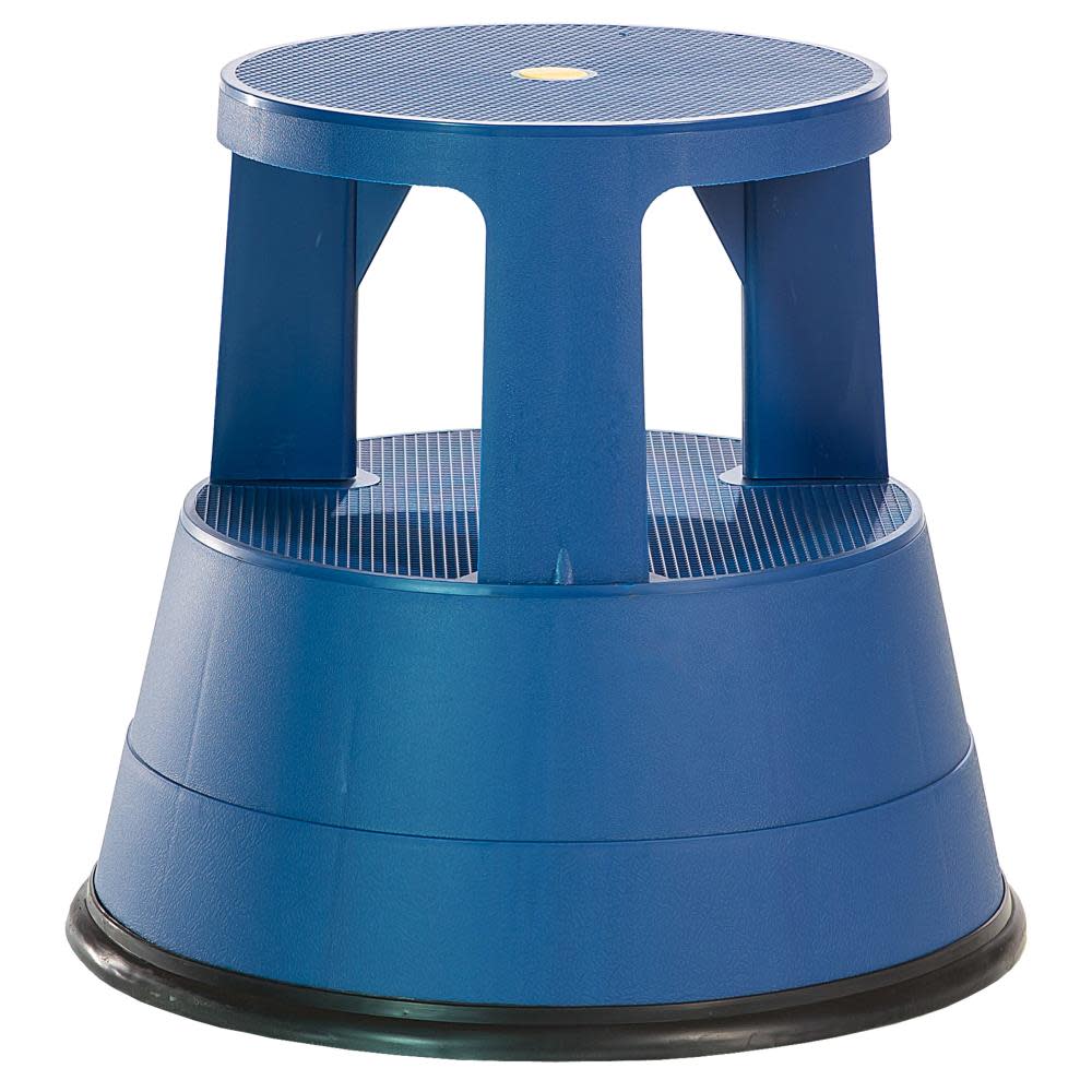 2-Step 300-lb Load Capacity Blue Plastic Step Stool