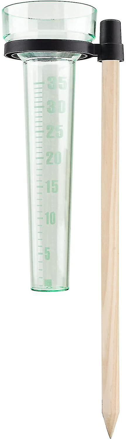 Rain Gauge， 1 Piece Plastic Rain Gauge With Stand Rainfall Measuring Tube For Outdoor Yard Rainfall Measurement