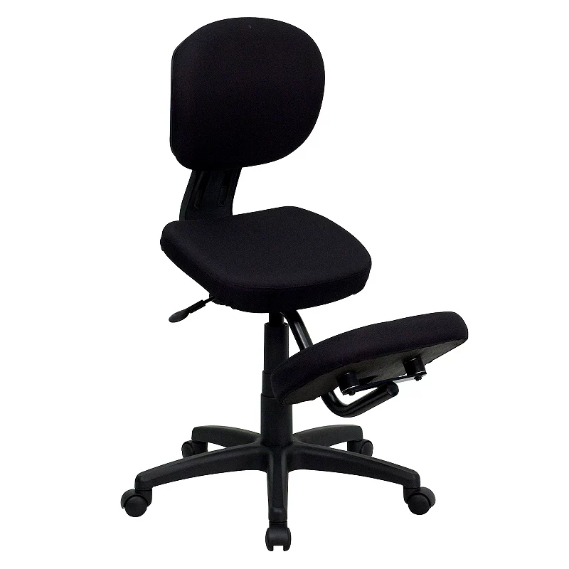 Emma and Oliver Mobile Ergonomic Kneeling Posture Task Office Chair with Back