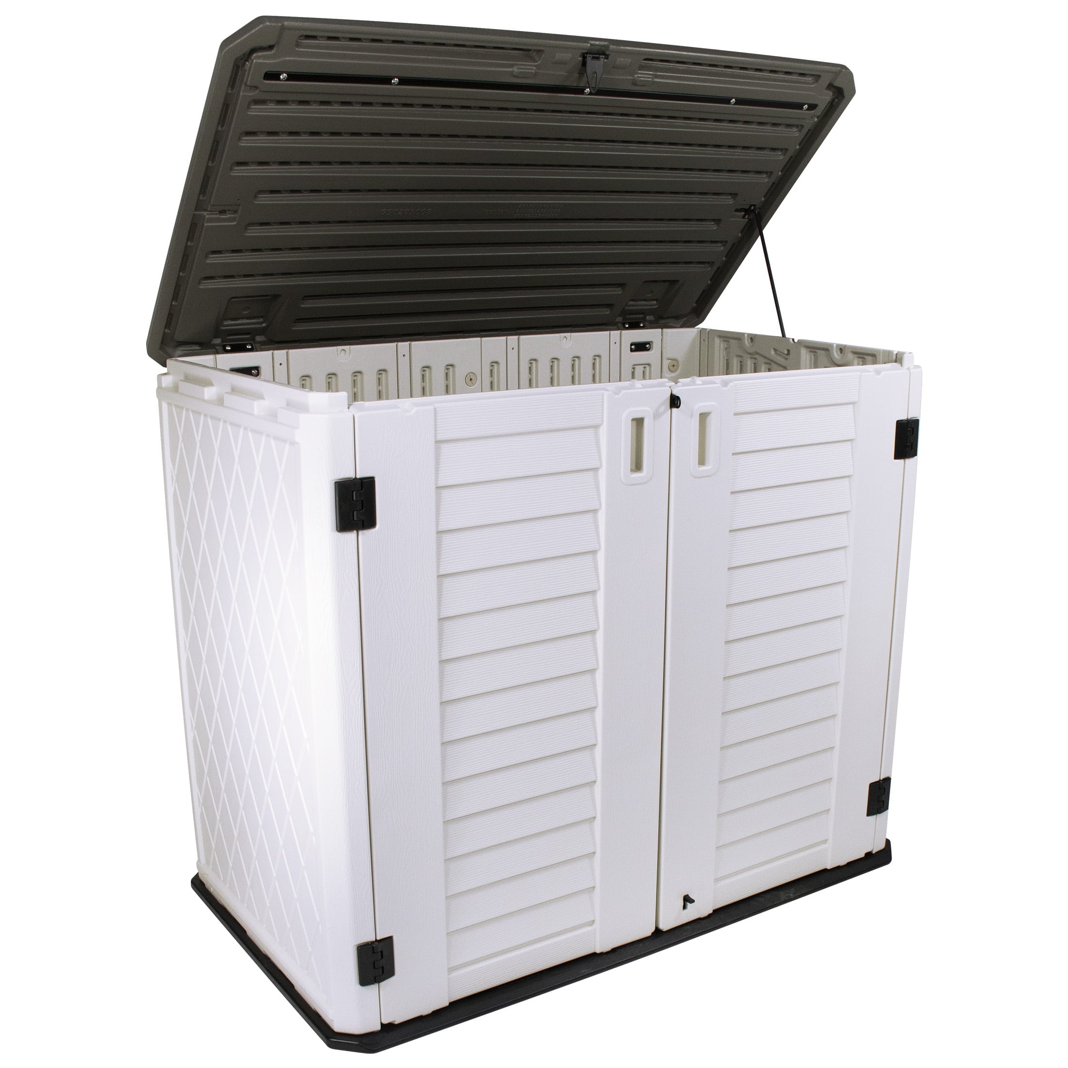 Stout Stuff 26 cu. ft. Plastic Outdoor Horizontal Storage Shed