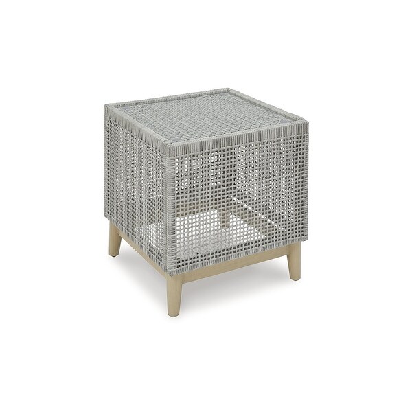 Signature Design by Ashley Seton Creek Gray Outdoor End Table