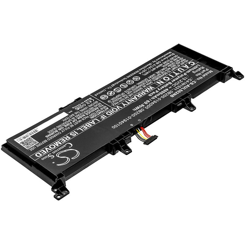 Asus FX502VS FX502VY G502VS G502VSFY010T G502VSF Replacement Battery BatteryClerkcom Laptop and Notebook