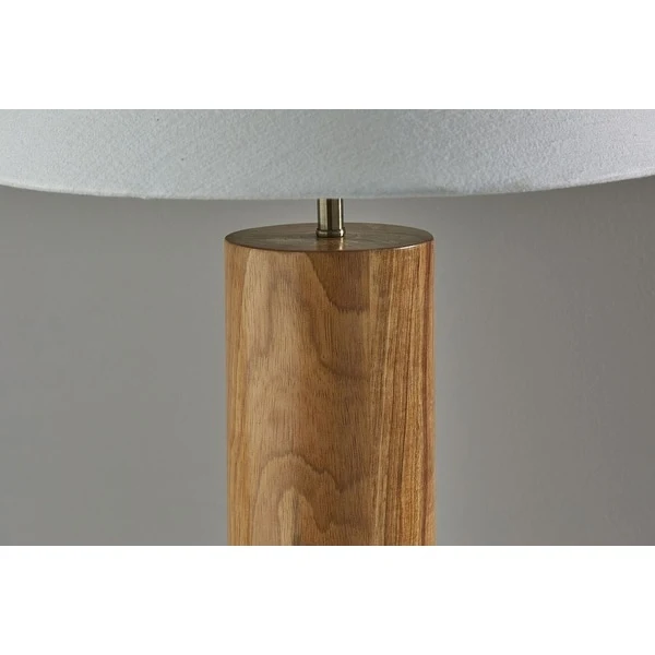 Canopy Natural Wood Block Table Lamp - 18 x 18 x 25.5