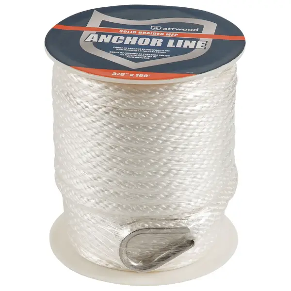 Attwood Solid Braid MFP Anchor Line with Thimble