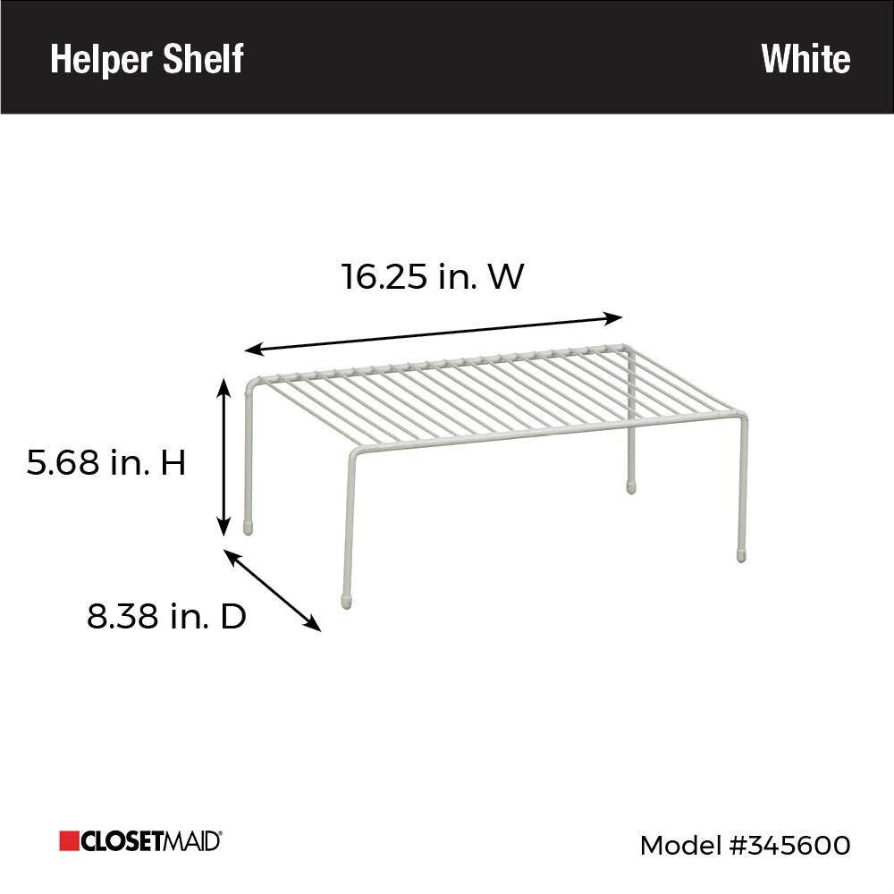 ClosetMaid 16 in. W x 5 in. H x 8 in. D Single Ventilated Wire Shelf 3456