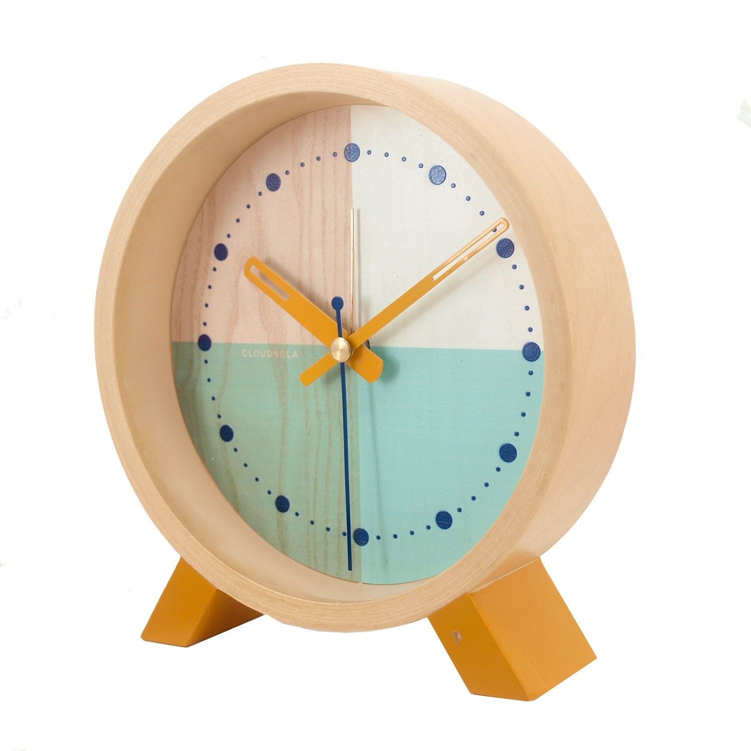 Flor Turquoise Desk Clock