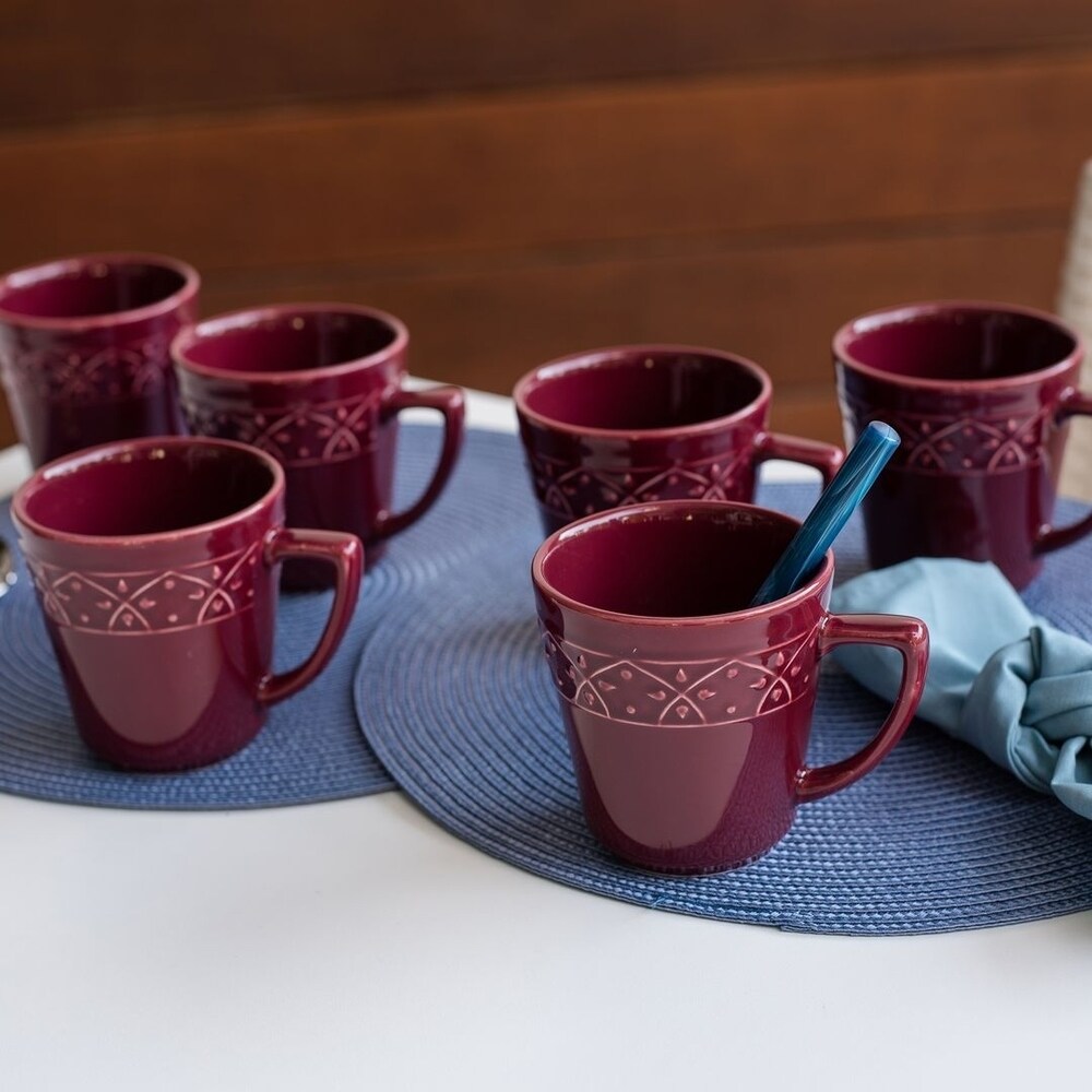 Manhattan Comfort Mendi 6 Mugs (12.17 oz.)