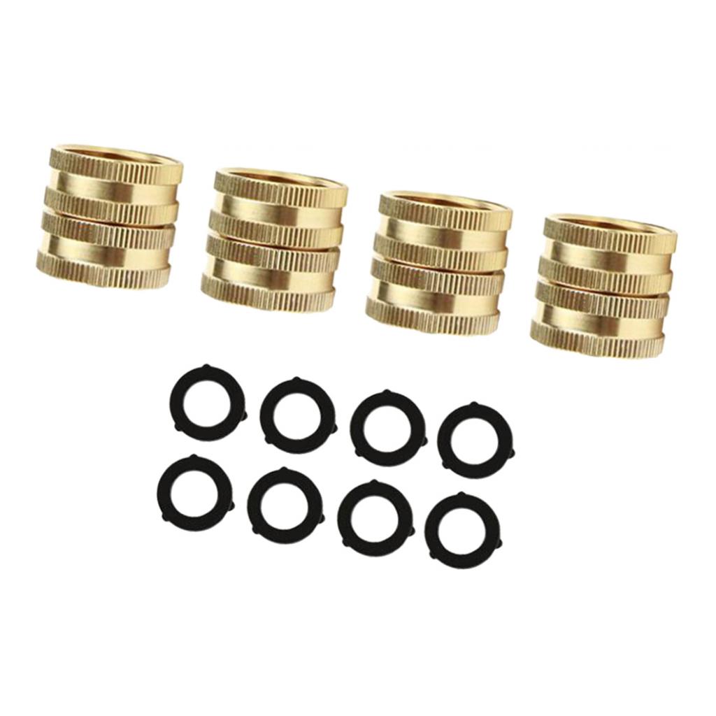 4/4in Garden Hose Connector Adapter End Connector Female to Female