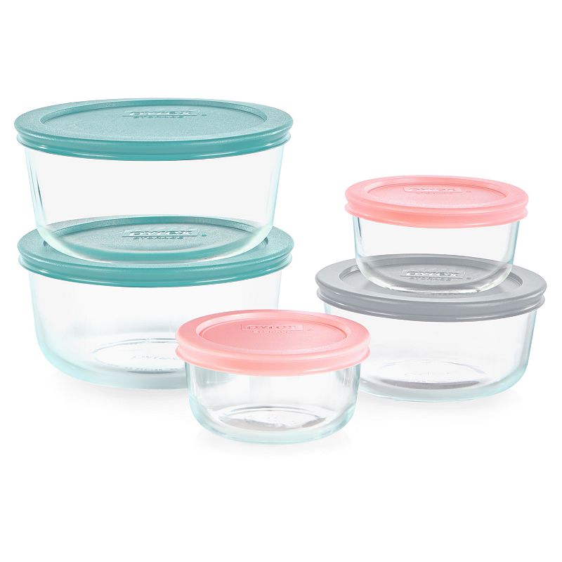 Pyrex Simply Store 10-piece Glass Storage Set with Lids