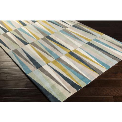 Oasis Wool Aqua Rug in Various Sizes