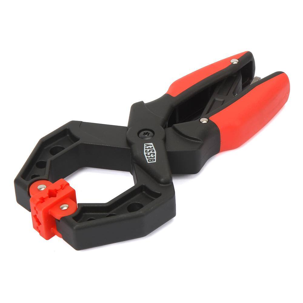 BESSEY 4 in. Capacity Square Jawed Ratcheting Hand Clamp with 3 in. Throat Depth XCRG4