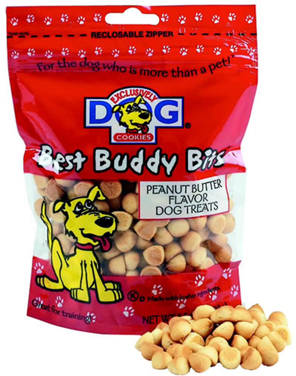 Exclusively Dog Best Buddy Peanut Butter Bits， 5.5 Ounce