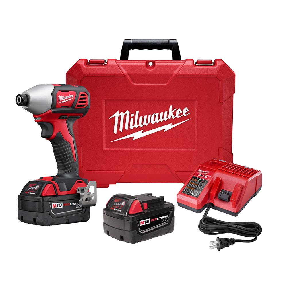 Milwaukee M18 2 Speed 1/4 Hex Impact Driver XC Kit 2657-22 from Milwaukee