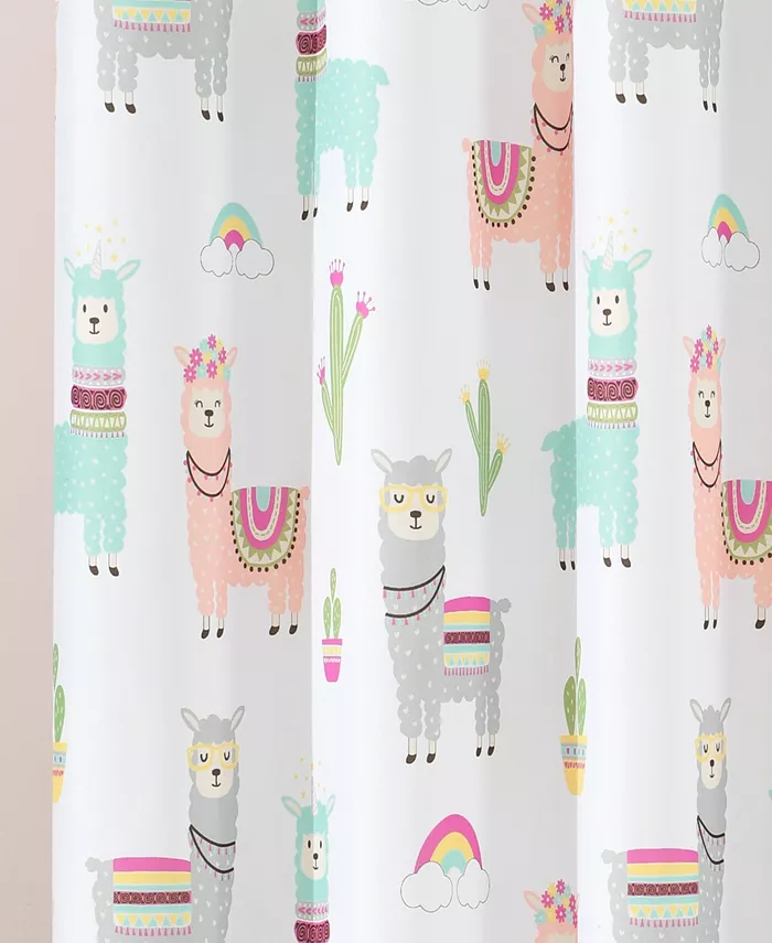 Lush Dandeacute;cor Make A Wish Southwest Llama Cactus Shower Curtain by Lush Decor  72 x 72