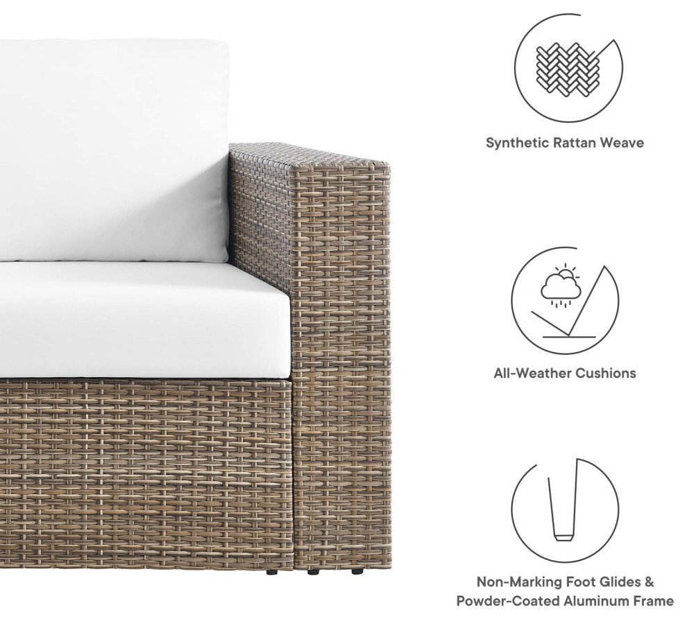 MODWAY Convene Outdoor Patio Outdoor Patio Loveseat   Tropical   Outdoor Loveseats   by First of a Kind USA Inc  Houzz