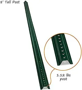 OEM Powder Coated Square Post Street Galvanized U Channel Sign Post Fence Post ODM Waterproof OEM Galvanized Traffic Hardware