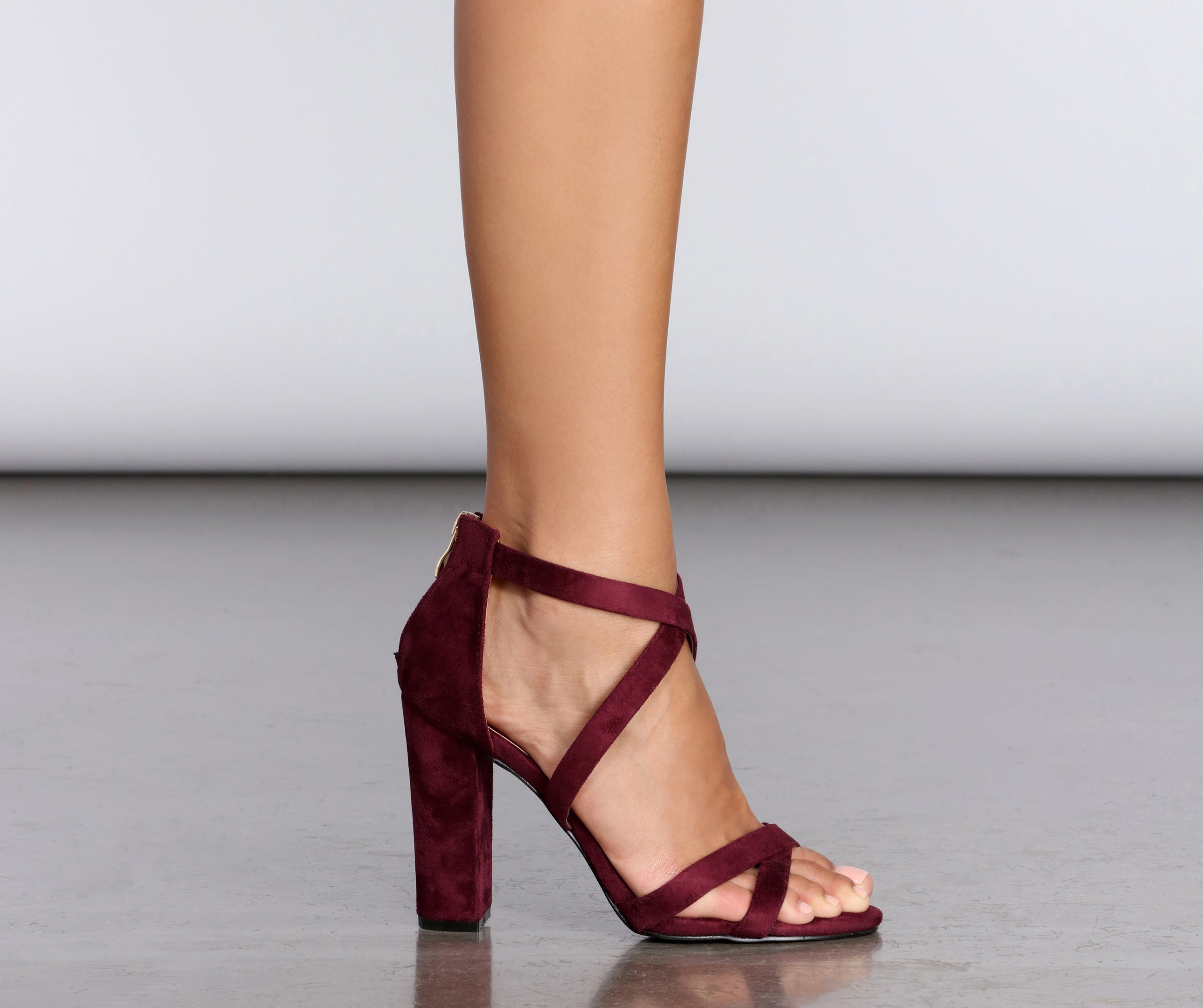 Cross My Heart Block Heels