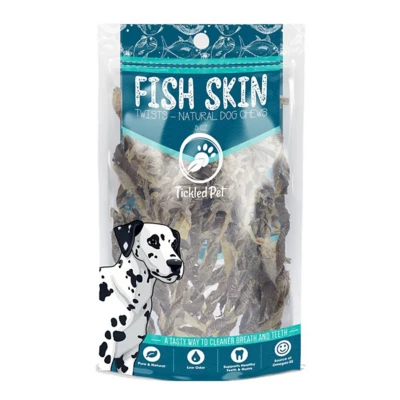 Tickled Pet Icelandic Codfish Skin Twists Dog Treat