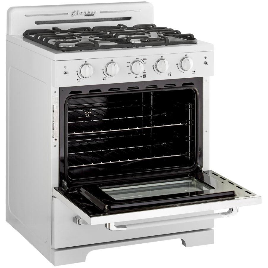 Unique Appliances 30-inch Freestanding Gas Range with Convection Technology UGP-30CR W