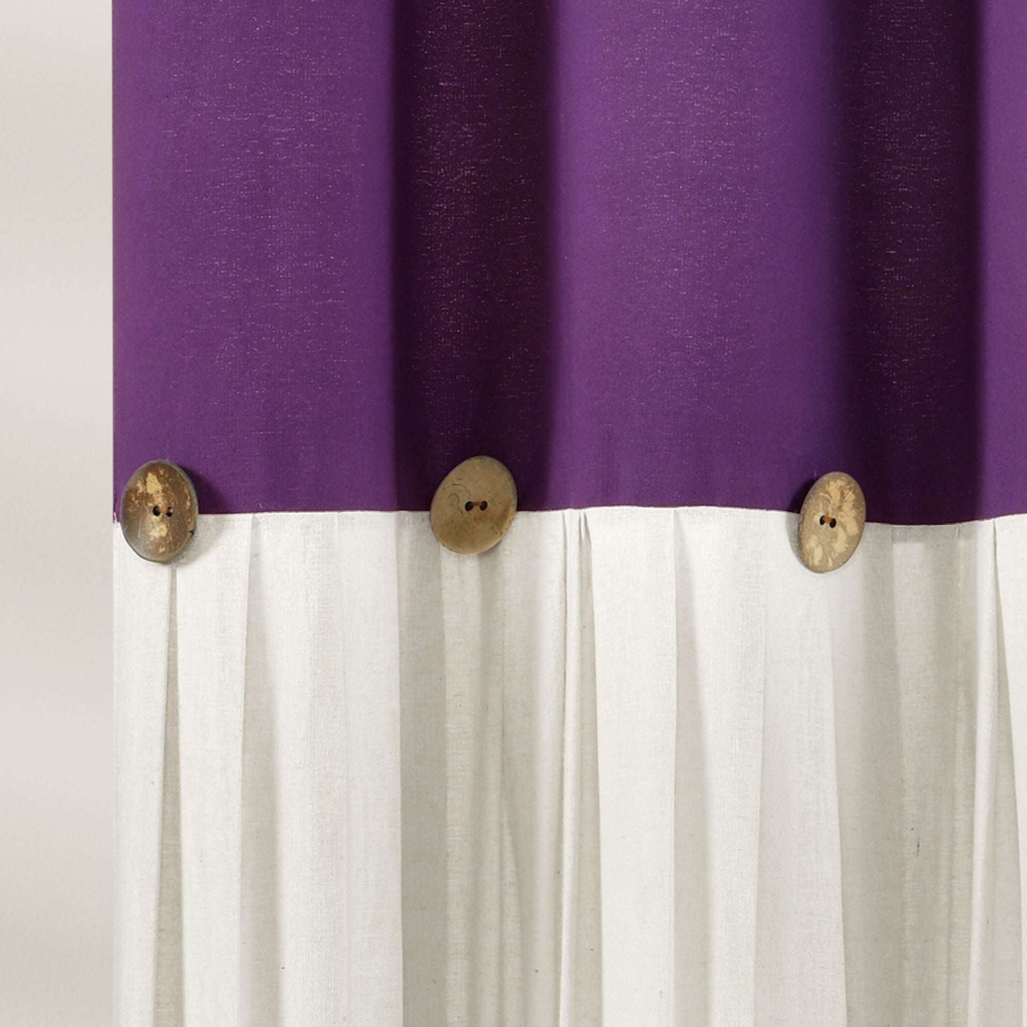 Linen Button Shower Curtain